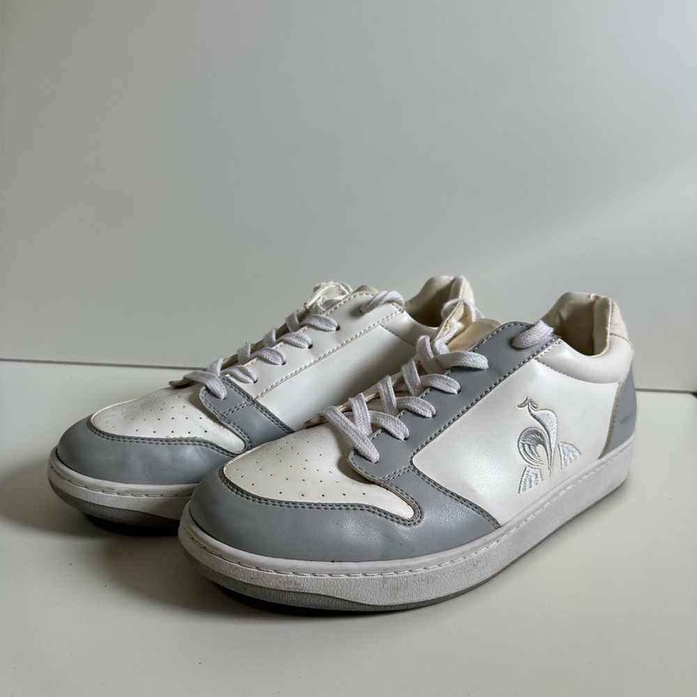 Le Coq Sportif White and Gray Sneakers